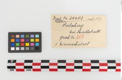 Etiketten zu Eisenschwert (NHMW-PRAE-024453)